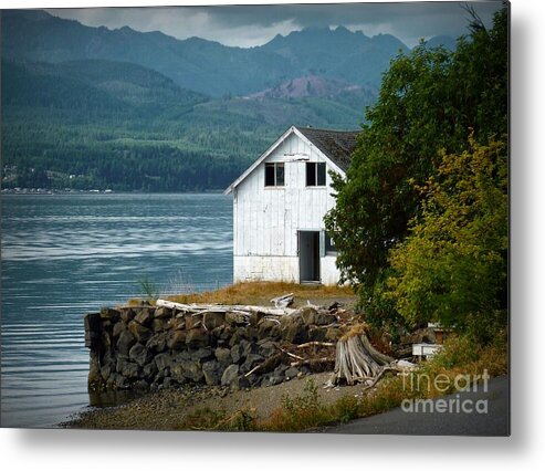 Hood Canal Metal Print featuring the photograph Old Oyster Shack by Patricia Strand