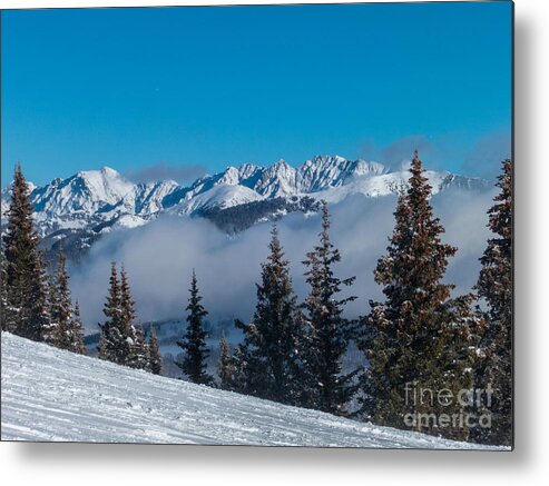 Gore Range Metal Print featuring the photograph Peaking out by Franz Zarda