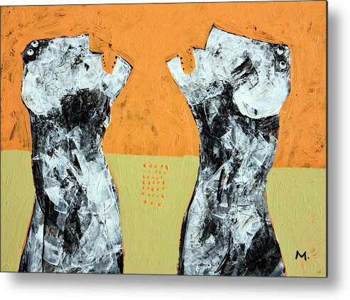 Acrylic Metal Print featuring the painting Populus No. 4 by Mark M Mellon