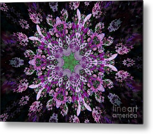 Purple Metal Print featuring the photograph Purple lilac kalidescope by Michelle Frizzell-Thompson