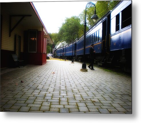 Railroad Metal Print featuring the photograph Railroad Station by David Zumsteg