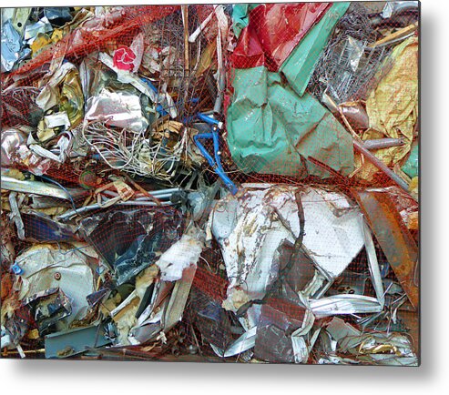 Trash Metal Print featuring the photograph Recycle by Laurie Tsemak