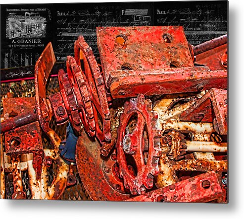 Red Metal Print featuring the photograph Red on Red by Sylvia Thornton