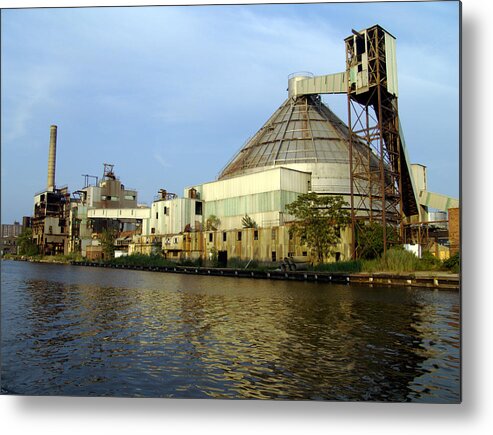 Revere Sugar Refinery Metal Print featuring the photograph RIP Revere Sugar Refinery Red Hook Brooklyn by Keith Thomson