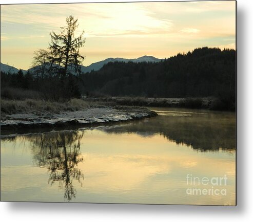 Sunrise Metal Print featuring the photograph River Sunrise by Gallery Of Hope 