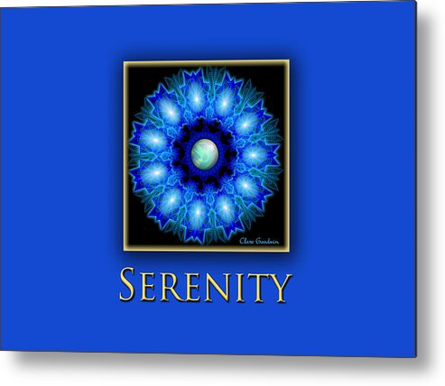 Serenity Metal Print featuring the digital art Serenity by Clare Goodwin