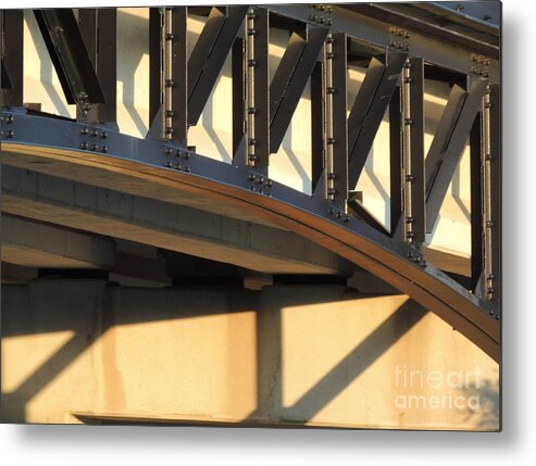 Steel Metal Print featuring the photograph Shadows of Steel by David Swint
