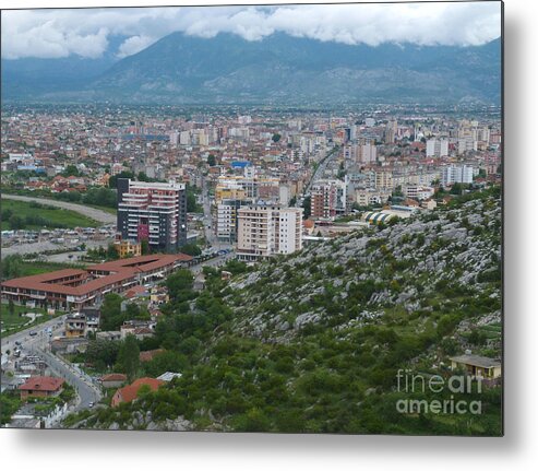 Shkoder Metal Print featuring the photograph Shkoder - Albania by Phil Banks