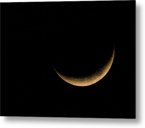 Oregon Metal Print featuring the photograph Slender Waxing Crescent Moon by KATIE Vigil