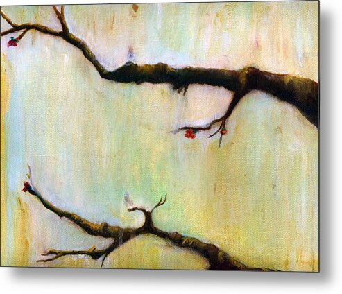 Trees Metal Print featuring the painting Spring Blossom Art Print by Barbara J Hart