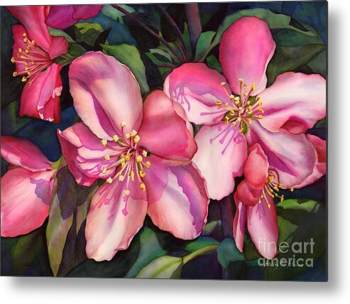 Spring Metal Print featuring the painting Spring Blossoms by Hailey E Herrera