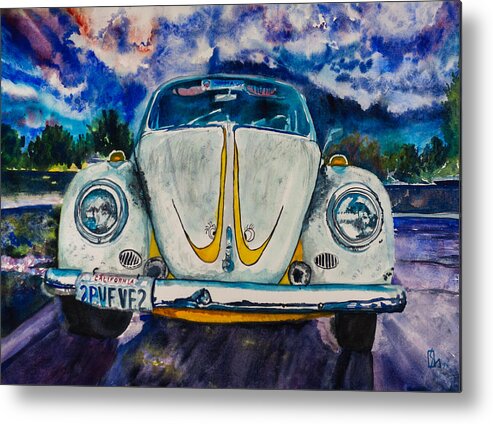 Bug Metal Print featuring the painting Stormy by Lee Stockwell