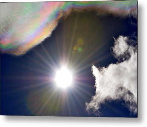 Sun Metal Print featuring the photograph Sunbeams by Heather L Wright