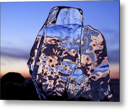 Ice Metal Print featuring the photograph Sunset Fish by Sami Tiainen