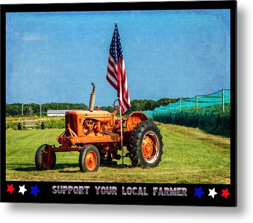 Poster Metal Print featuring the photograph Support Your Local Farmer by Cathy Kovarik