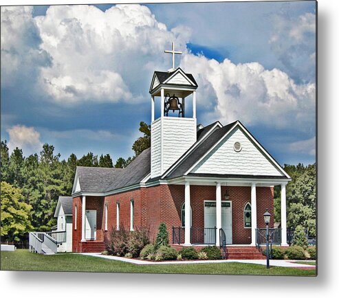 Churches Metal Print featuring the photograph Suttons United Methodist by Linda Brown