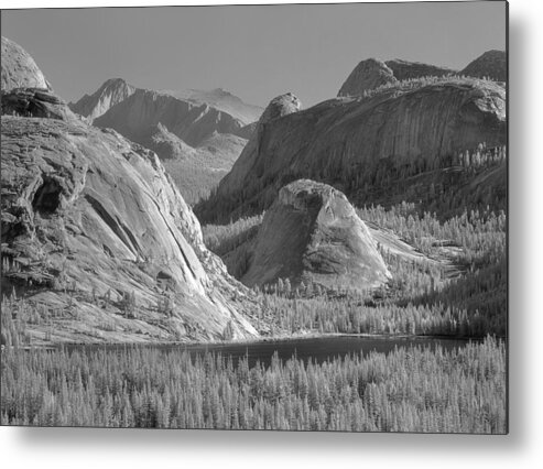 Tenaya Lake Metal Print featuring the photograph 6M6552-BW-Tenaya Lake Yosemite BW by Ed Cooper Photography