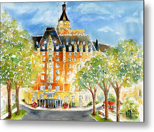 Impressionism Metal Print featuring the painting The Bess by Pat Katz