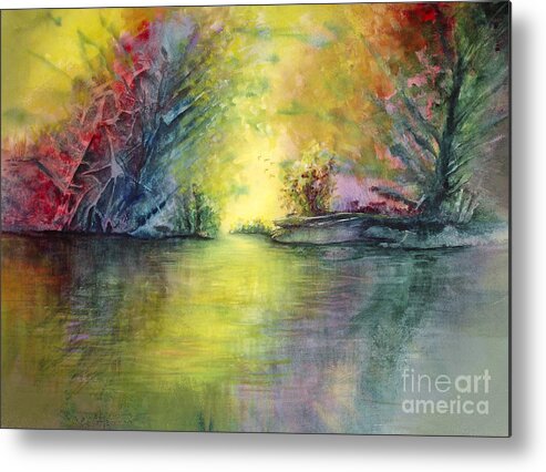 Water Metal Print featuring the painting The Clearing by Allison Ashton