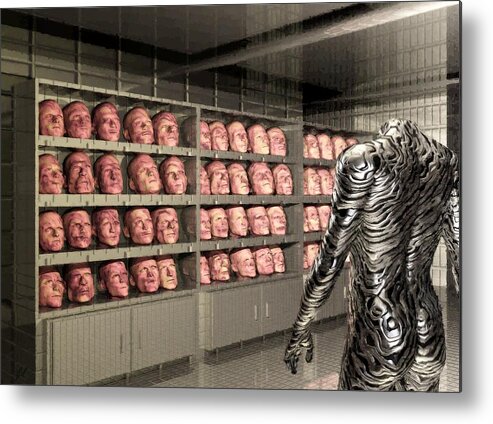 Doppleganger Metal Print featuring the digital art The Doppleganger by John Alexander