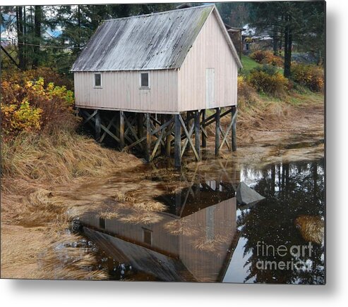 Reflection Metal Print featuring the photograph The Hammer Slough by Laura Wong-Rose