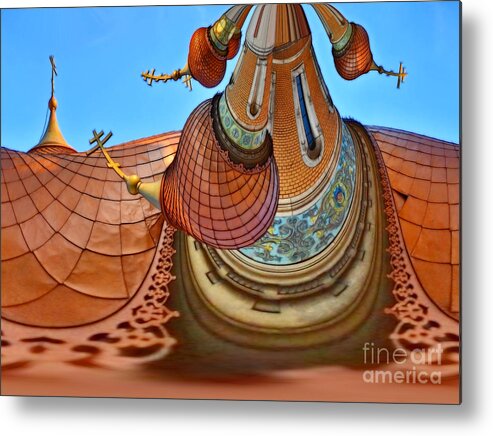 Abstract Metal Print featuring the digital art The Kingdom of Fools - ArchiFou 51 by Aimelle Ml