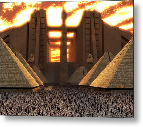 Sci Fi Metal Print featuring the digital art The Multitude Gathered by William Ladson