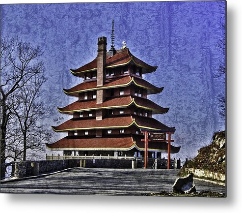 The Pagoda Metal Print featuring the photograph The Pagoda by Trish Tritz