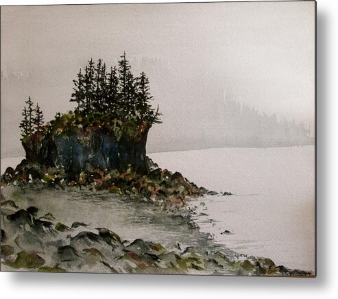 Alaska Metal Print featuring the painting The Point by Carolyn Doe