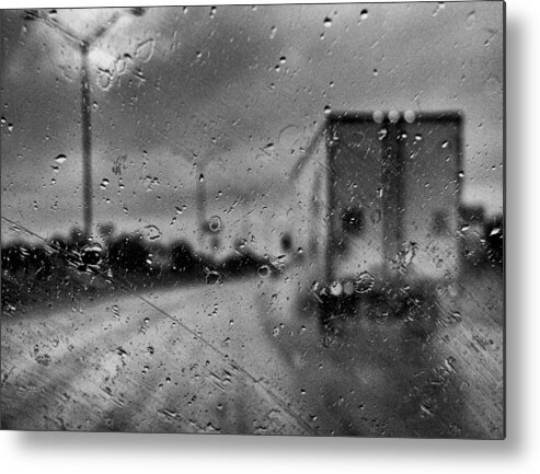 Rain Metal Print featuring the photograph The Rain Makes Mysteries by Wendy J St Christopher