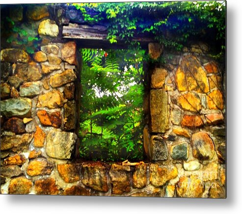 Secret Metal Print featuring the photograph The Secret Window by Becky Lupe