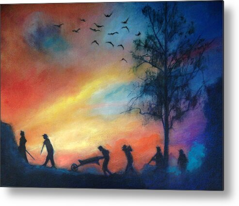 Underground Railroad Metal Print featuring the painting The Underground Railroad by Gregory DeGroat