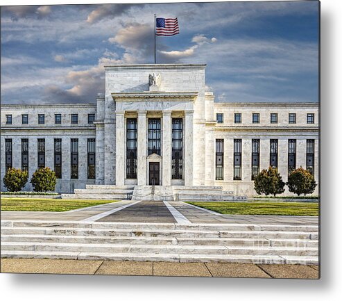 Eccles Building Metal Print featuring the photograph The US Federal Reserve Board Building by Susan Candelario