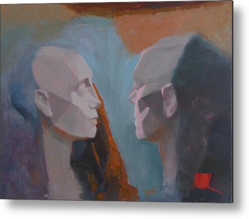 Dummies Metal Print featuring the painting To Get to Know You Better by Irena Jablonski