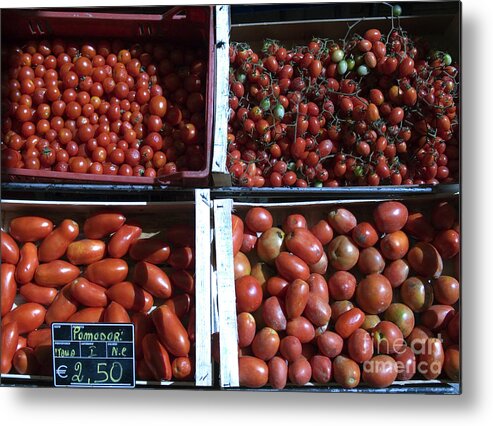 Tomato Metal Print featuring the photograph Tomatoes by Tim Holt