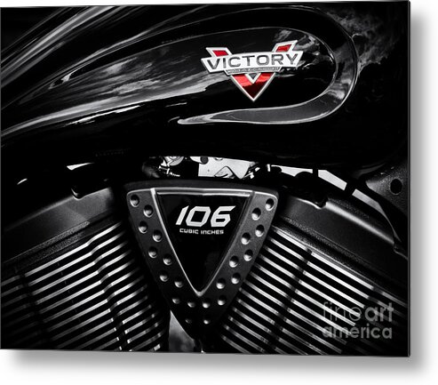 Victory Metal Print featuring the photograph Victory Monochrome by Tim Gainey