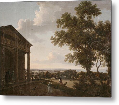 Mount Merrion Park Metal Print featuring the painting View In Mount Merrion Park, 1804 by William Ashford