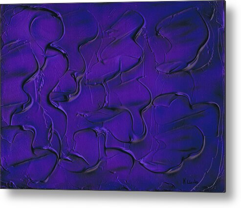 Violet Metal Print featuring the painting Violet Seduction by Kenneth Clarke