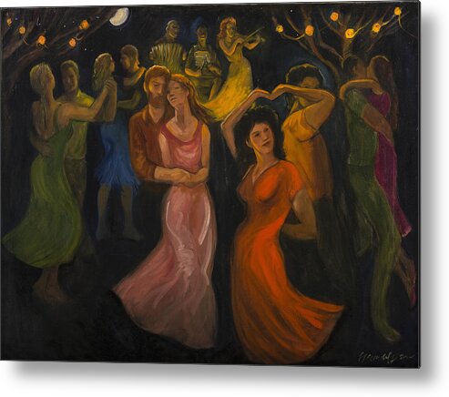 Dance Metal Print featuring the painting Voulez-Vous? by Laura Lee Cundiff