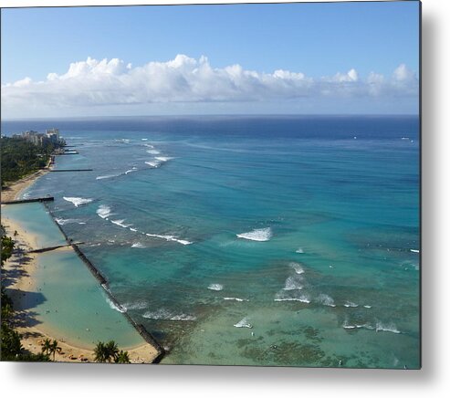 Waikiki Beach Metal Print featuring the photograph Room With A View by Amelia Racca