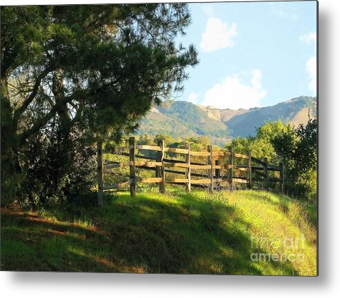 Landscape Metal Print featuring the photograph Warm Memories by Ellen Cotton