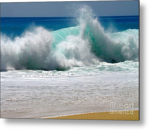 Water Metal Print featuring the photograph Wave by Karon Melillo DeVega