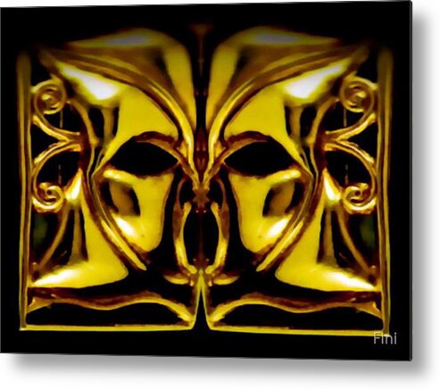  Metal Print featuring the digital art wide Scream by Mary Russell