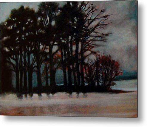 Trees Metal Print featuring the painting Winter by Irena Mohr