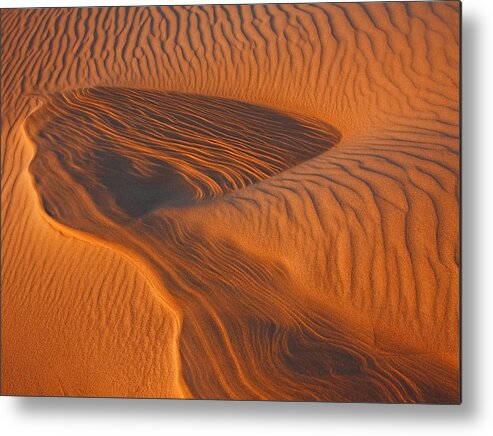 Woman Metal Print featuring the photograph Woman In the Dunes by Beth Sargent