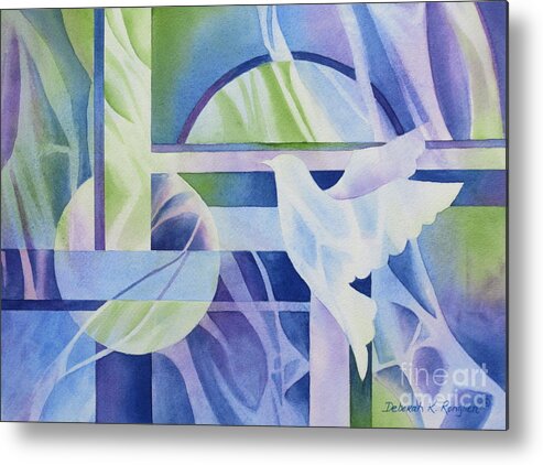 Peace Metal Print featuring the painting World Peace 3 by Deborah Ronglien