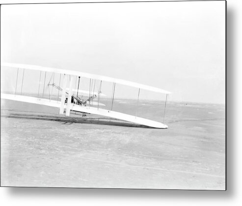 Flyer Metal Print featuring the photograph Wright Flyer by Us Library Of Congress/science Photo Library