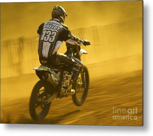 Bike Metal Print featuring the photograph Mx #12 by Ang El