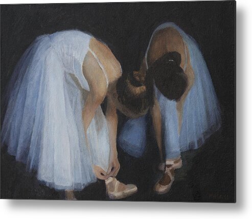 Ballet Metal Print featuring the painting Preparation #2 by Masami Iida