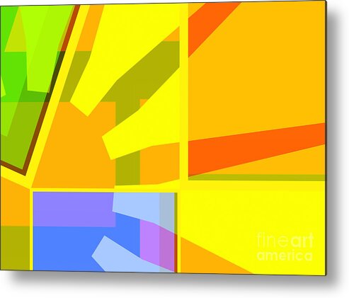 Abstract Metal Print featuring the digital art Abstract PM 5 by Russell Kightley